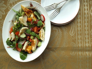 Middle Eastern, Arabic cuisine. Salad fattush.
