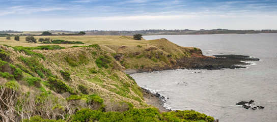 Phillip Island and Pyramid Rock lookout panoramic view, Victoria - Australia