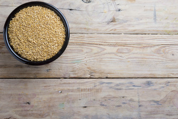 oats isolated of linen