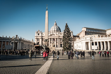 Saint Peter's Square ready for Christmas