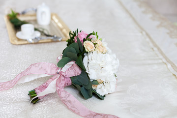Beautiful wedding bouquet close-up
