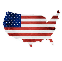 アメリカ　地図　 国旗　アイコン