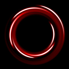 Dark template with red circles spirals