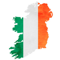 アイルランド　地図　 国旗　アイコン