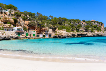 Cala Llombards - beautiful beach in bay of Mallorca, Spain