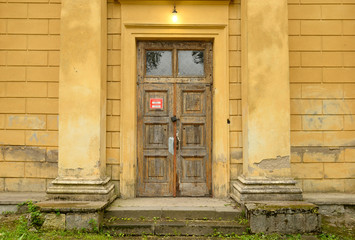 Door of old building.