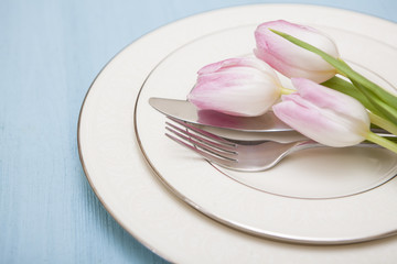 Floral Table Setting