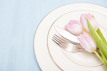 Floral Table Setting