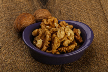 Opened walnuts