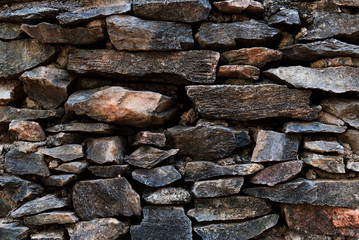 Old stone wall background and texture surface.