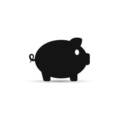 Piggybank moneybox vector icon.