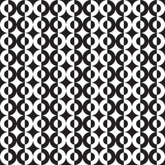 Seamless decorative geometric circle pattern