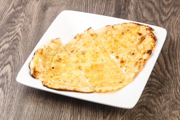 Naan with cheese and garlic