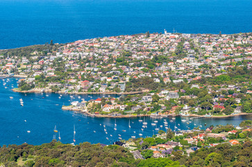 Aerial view of Sydney Coastline - New South Wales, Australia