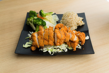 Chicken katsu plate 2