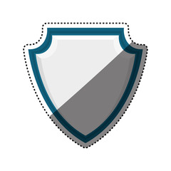 shield security abstract crest icon vector illustration