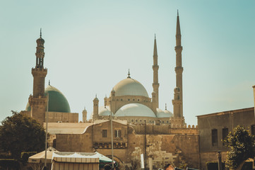 old mosque at cairo citadel, egypt