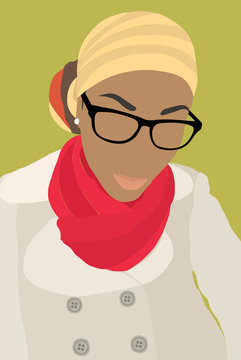 Black Hipster Woman