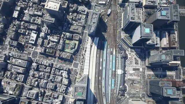 高層ビル群／Aerial view