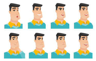 Vector set of business characters.