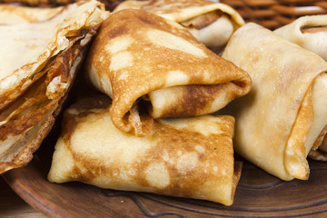 Freshly baked pancakes