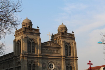 Fototapeta na wymiar Baoding Hebei Catholic Church