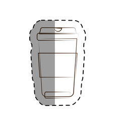 coffee glass isolated icon vector illustration design