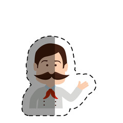 chef avatar character icon vector illustration design