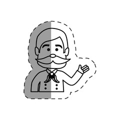 chef avatar character icon vector illustration design