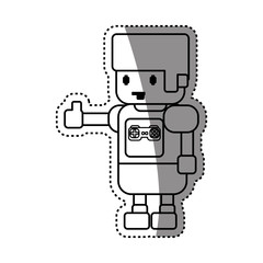 Fototapeta premium Gamer boy pixelated icon vector illustration graphic design
