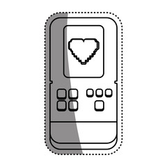 Fototapeta na wymiar Tetris videogame console icon vector illustration graphic design