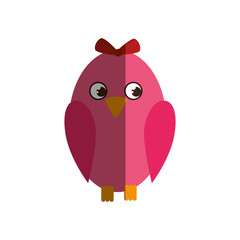 cute bird isolated icon vector illustration design