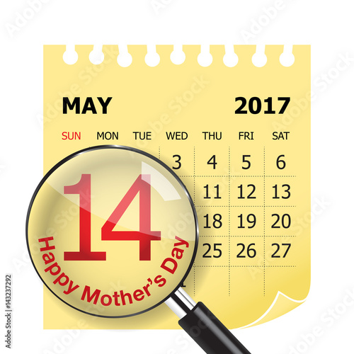 "Mothers day calendar" Imagens e vetores de stock Royalty Free no