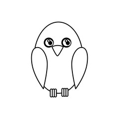 cute bird isolated icon vector illustration design