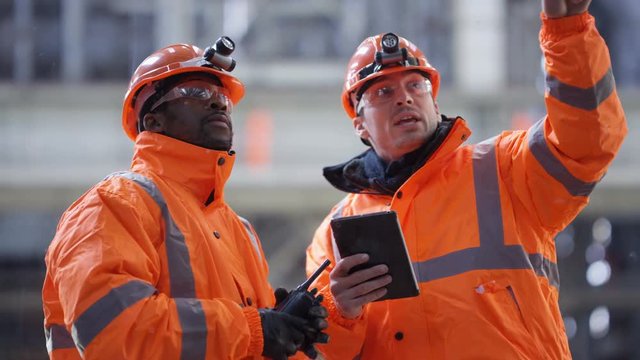  Team of engineers conducting checks at power station
