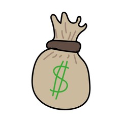 Bolso de dinero vector