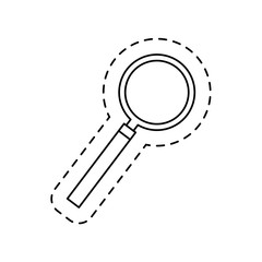 search magnifying glass icon vector illustration design