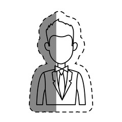 young businessman avatar character vector illustration design