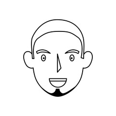 young man avatar character vector illustration design