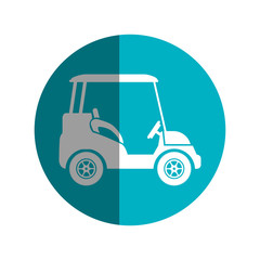 golf cart isolated icon vector illustration design