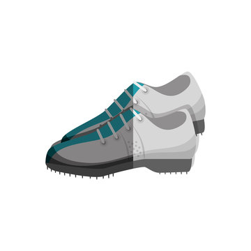 Golf Shoes Isolated Icon Vector Illustration Design