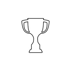 trophy cup isolated icon vector illustration design