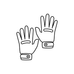 golf gloves isolated icon vector illustration design