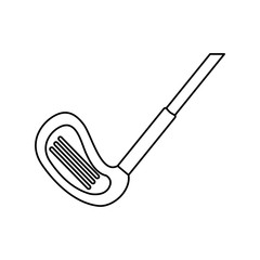 golf club isolated icon vector illustration design