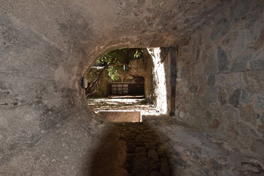 The tunnel in the Corsican village Sant'Antonino