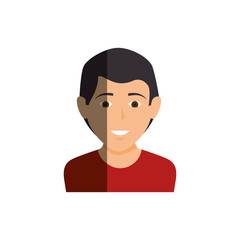young man avatar character vector illustration design