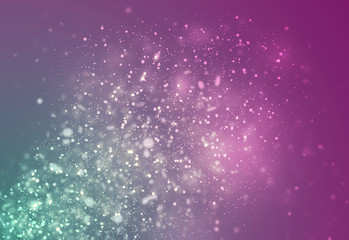 Dark Purple glitter sparkles rays lights bokeh Festive Christmas Elegant abstract background.