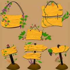 Set of transparent glasses goblets, vector icon