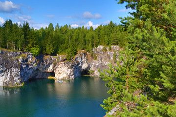 Marble quarry in Ruskeala