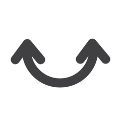 curve arrow symbol icon vector